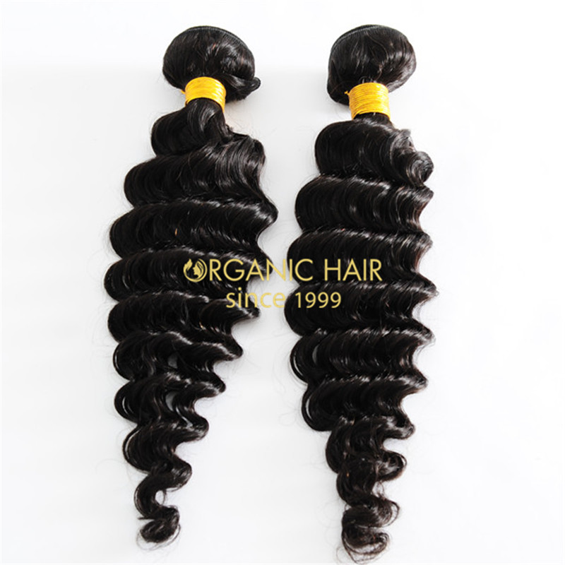 Brazilian remy curly human hair weave 